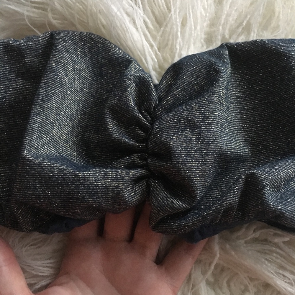 CHARLOTTE RUSSE/ shimmery bandeau - Picture 2 of 3